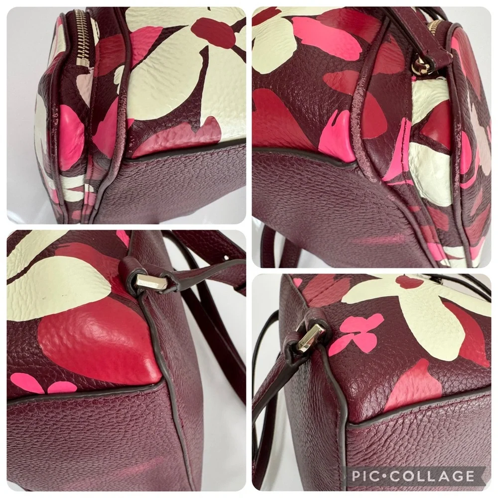 Kate Spade WKRU7023 Jackson Forest Floral Leather Backpack Pink Multi